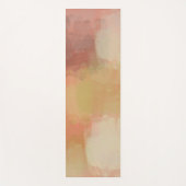 コーラルパステル抽象芸術シック ヨガマット (正面)