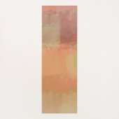 コーラルパステル抽象芸術シック ヨガマット (裏面)