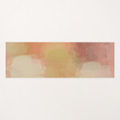 コーラルパステル抽象芸術シック ヨガマット (正面(横))