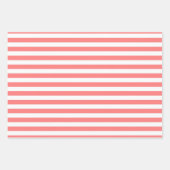 コーラルパターン（の模様が）ある ラッピングペーパーシート (正面2)