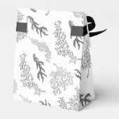 コーラルパターンB&W航海の結婚式の引き出物ボックス フェイバーボックス (裏面サイド)