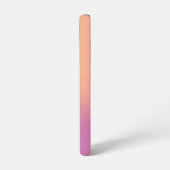 コーラルパープルグラデーションリース囲みモノグラム名 SAMSUNG GALAXYケース (左側面)