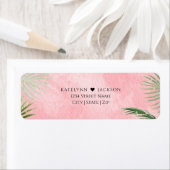 コーラルパームズトロピカルズ結婚差出人住所 ラベル (インサイチュ)