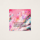 コーラルパールオパールグリッタードリップスイヤリングディスプレイ (裏面)