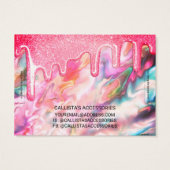 コーラルパールオパールグリッタードリップブレスレットディスプレイ (裏面)