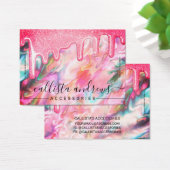 コーラルパールオパールグリッタードリップブレスレットディスプレイ (デスク)