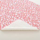 コーラルヒョウ印刷パターン シェルパブランケット (3/4)