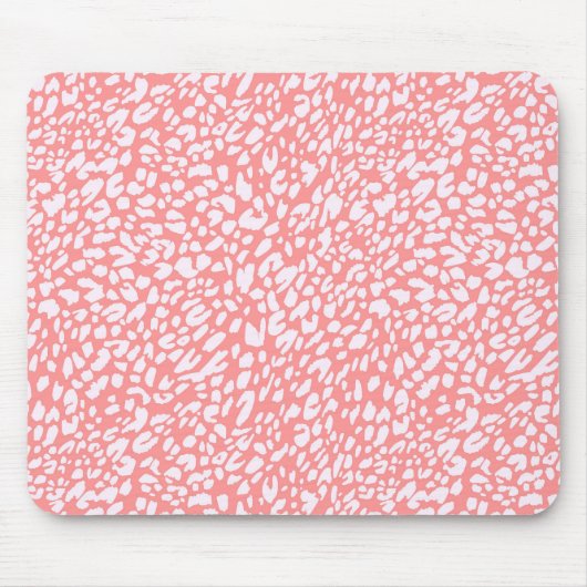 コーラルヒョウ印刷パターン マウスパッド (正面)
