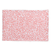 コーラルヒョウ印刷パターン 枕カバー (裏面-左)