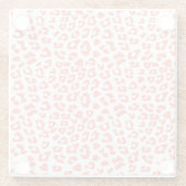 コーラルヒョウ柄 ガラスコースター (裏面)