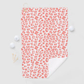 コーラルヒョウ柄 ゴルフタオル (インサイチュ)