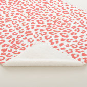 コーラルヒョウ柄 シェルパブランケット (3/4)