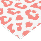 コーラルヒョウ柄 ショートテーブルランナー (コーナー)