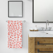 コーラルヒョウ柄 バスタオルセット