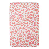 コーラルヒョウ柄 バスマット (正面縦)