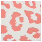 コーラルヒョウ柄 ファブリック (見本)