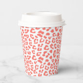 コーラルヒョウ柄 紙コップ (裏面)