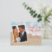 コーラルビーチウェーブサンディトゥーズ塩っぽいキス写真 ポストカード (スタンド正面)