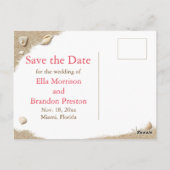 コーラルビーチウェーブサンディトゥーズ塩っぽいキス写真 ポストカード (裏面)