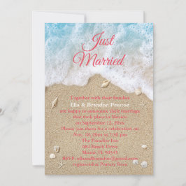 コーラルビーチウェーブス 挙式直後 ハッピーマリッジ 招待状