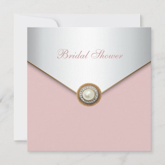 コーラルピエレガントンクブライダルシャワー 招待状 (正面)