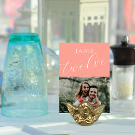 コーラルピエレガントンク結婚の写真 テーブルナンバー