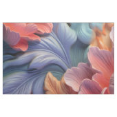 コーラルピオニーとサファイアの花のエレガンス ファブリック (ファットクウォーター)
