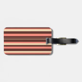 コーラルピストライプのックトラベルバッグIDカスタム ラゲッジタグ (裏面横)