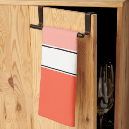 コーラルピモダンンク キッチンタオル