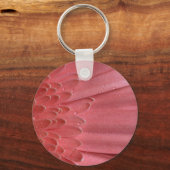 コーラルピンクかわいらしクガーベラデイジー キーホルダー (正面)