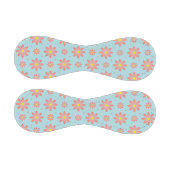 コーラルピンクとパウダーブルーの繊細なデイジー花 野球ボール (パネル)