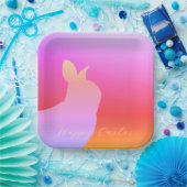 コーラルピンクとマウーブ ペーパープレート (パーティー)