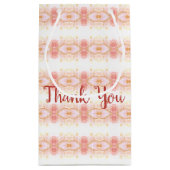 コーラルピンクに小さな抱き枕 スモールペーパーバッグ (裏面)