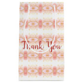 コーラルピンクに小さな抱き枕 スモールペーパーバッグ (正面)