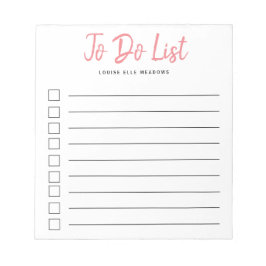 コーラルピンクのブラシがリストに並ぶ ノートパッド