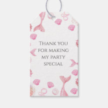 コーラルピンクの人魚をテーマにした誕生日パーティー