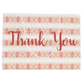 コーラルピンクの大抱き枕 ラージペーパーバッグ (裏面)