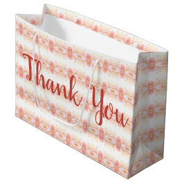 コーラルピンクの大抱き枕 ラージペーパーバッグ