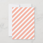 コーラルピンクの感謝 サンキューカード (裏面)