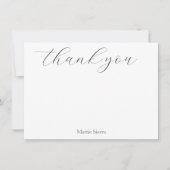 コーラルピンクの水彩デイジーパターン2 サンキューカード (正面)