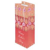 コーラルピンクアンドピーチ ワインギフトバッグ (裏面アングル)