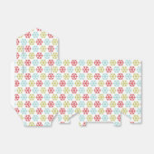 コーラルピンクエレガントレッドミントブルーグリーンスノーフレーク フェイバーボックス (折り畳みなし)