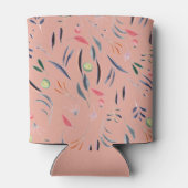 コーラルピンクカスタムフローラモノグラム結婚の形見 缶クーラー (裏面)