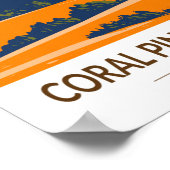 コーラルピンクサンドデュネス州パークユタヴィンテージ ポスター (角)