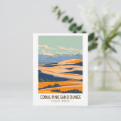 コーラルピンクサンドデュネス州パークユタヴィンテージ ポストカード (スタンド正面)