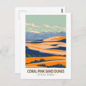 コーラルピンクサンドデュネス州パークユタヴィンテージ ポストカード (正面/裏面)