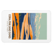 コーラルピンクサンドデュネス州パークユタヴィンテージ マグネット (横)