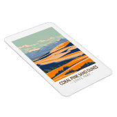 コーラルピンクサンドデュネス州パークユタヴィンテージ マグネット (右側)