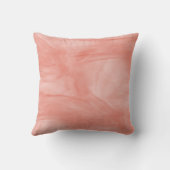 コーラルピンクシンプルク細大理石モノグラモダンム クッション (裏面)