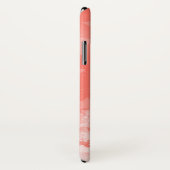 コーラルピンクスターズモダンパターンシックなモノグラム名 Case-Mate iPhoneケース (裏面/右)